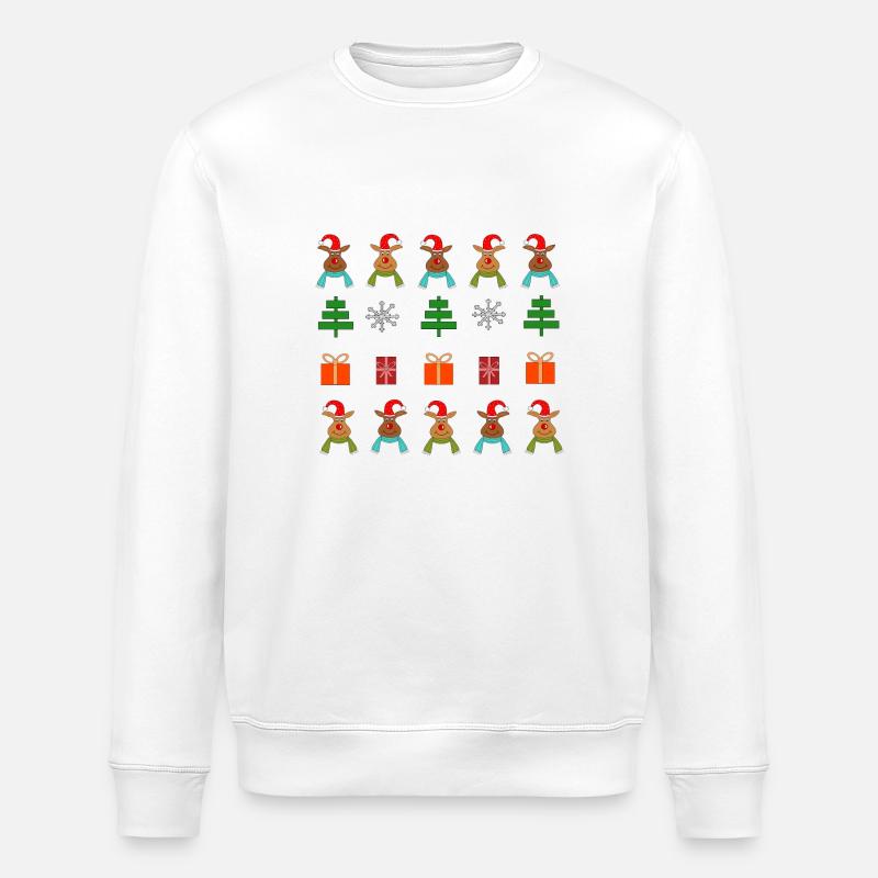 Thème de Noël - Sweat bio ROLLER Stanley/Stella Unisexe - blanc