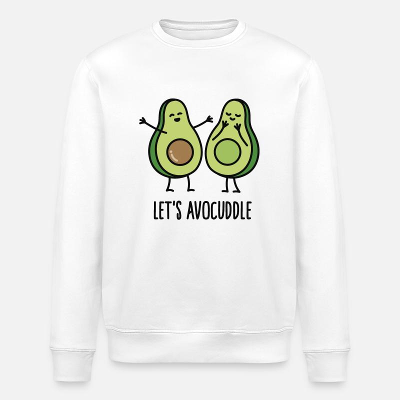 Let's avocuddle - Sweat bio ROLLER Stanley/Stella Unisexe - blanc