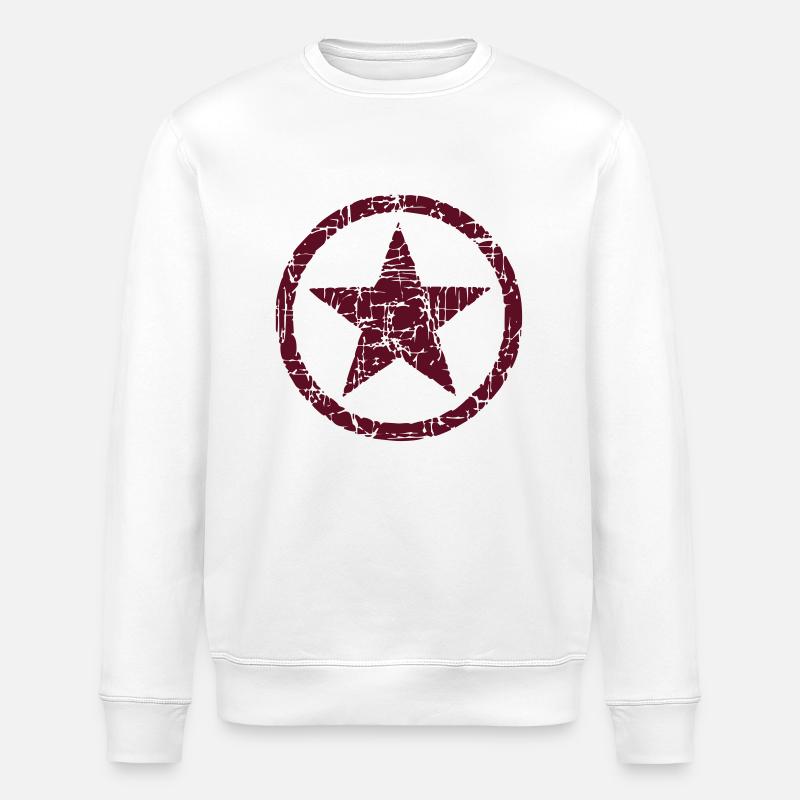 Star Stern 01 - Stanley/Stella Unisex Bio-Sweatshirt ROLLER - Weiß