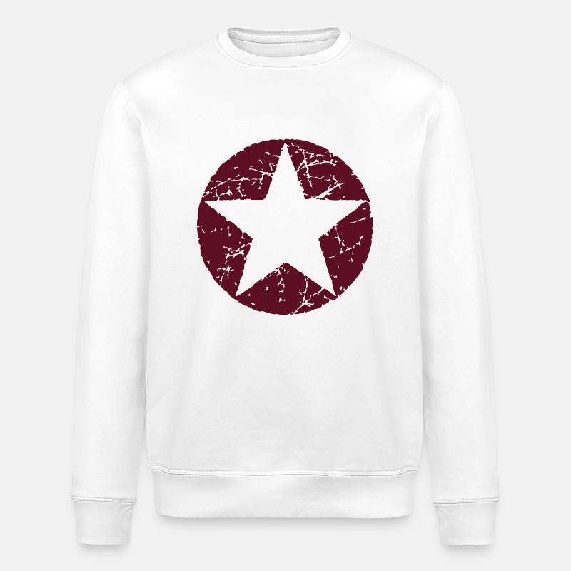 Star Stern 02 - Stanley/Stella Unisex Bio-Sweatshirt ROLLER - Weiß