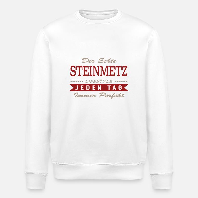 Der echte Steinmetz - Stanley/Stella Unisex Bio-Sweatshirt ROLLER - Weiß