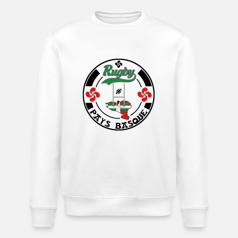 sport basque rugby 005 - Sweat bio ROLLER Stanley/Stella Unisexe - blanc