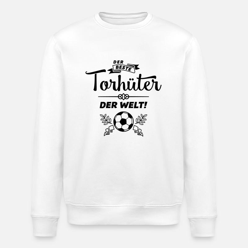 der beste torhüter - Stanley/Stella Unisex Bio-Sweatshirt ROLLER - Weiß