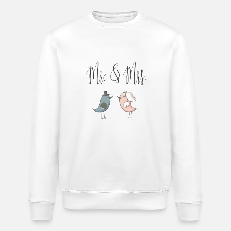 mr_mrs - Stanley/Stella Unisex Bio-Sweatshirt ROLLER - Weiß