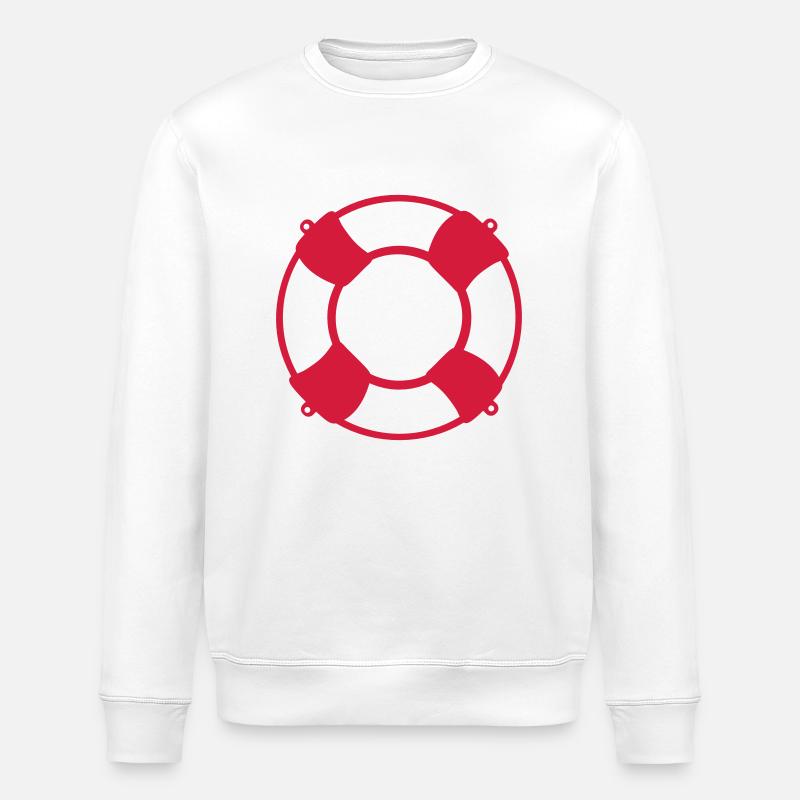 Bouée - Sweat bio ROLLER Stanley/Stella Unisexe - blanc