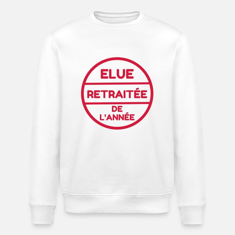 Retirement Retired Ruhestand Retraite Retraitée - Stanley/Stella ROLLER Unisex Organic Sweatshirt - white