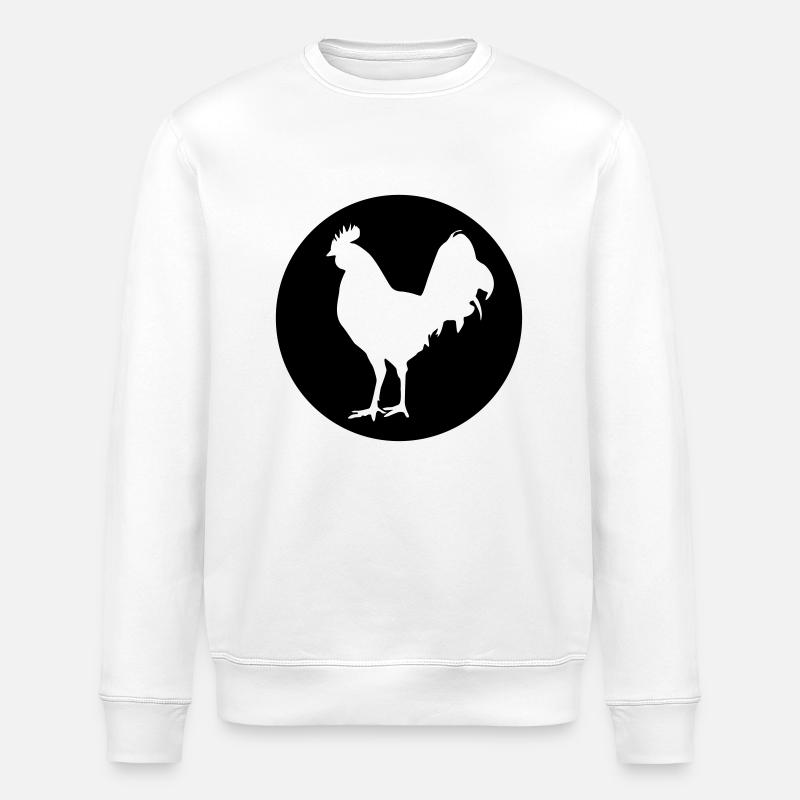 hahn icon - Stanley/Stella Unisex Bio-Sweatshirt ROLLER - Weiß