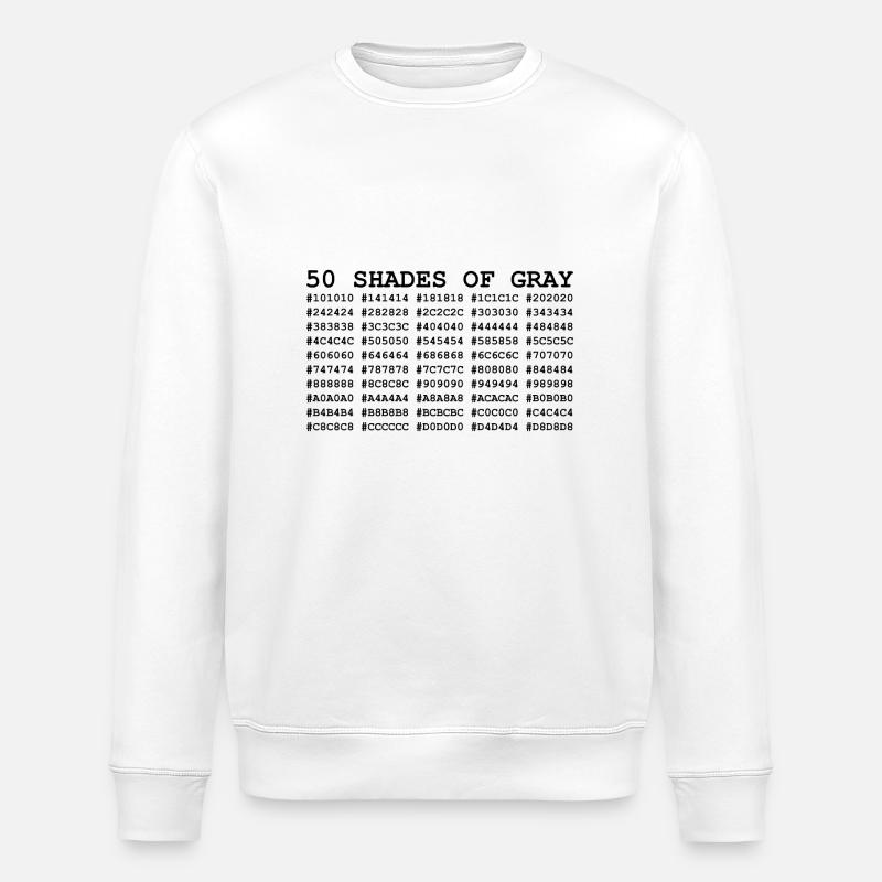 50 nuances de gris - Sweat bio ROLLER Stanley/Stella Unisexe - blanc