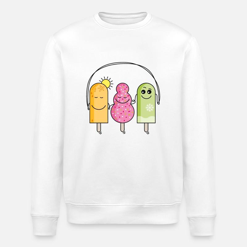 Eis - Stanley/Stella Unisex Bio-Sweatshirt ROLLER - Weiß