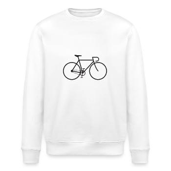 Fixie bike black - Stanley/Stella Unisex Bio-Sweatshirt ROLLER - Weiß - Vorne - Nik (191cm)