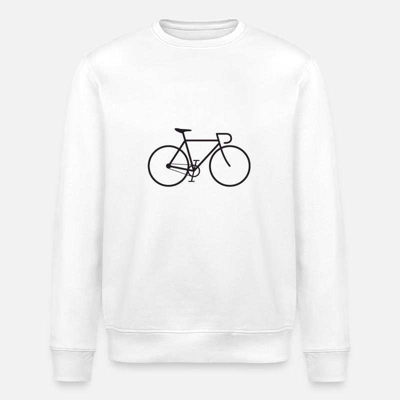 Vélo Fixie noir - Sweat bio ROLLER Stanley/Stella Unisexe - blanc