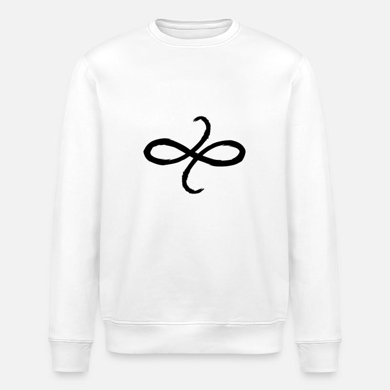Keltische Symbole Freundschaft Geschenkidee - Stanley/Stella Unisex Bio-Sweatshirt ROLLER - Weiß