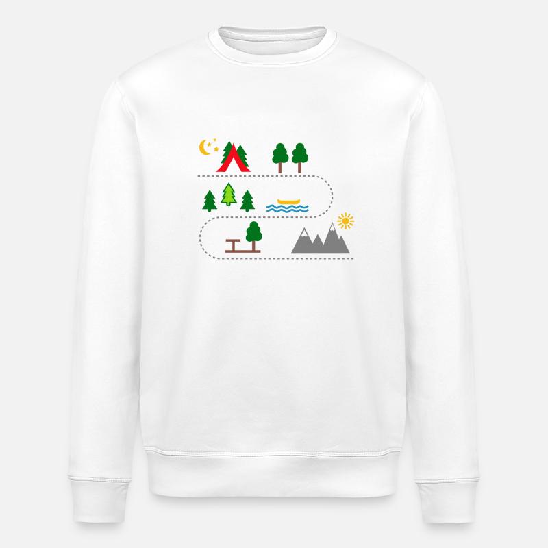 camping - Stanley/Stella Unisex Bio-Sweatshirt ROLLER - Weiß