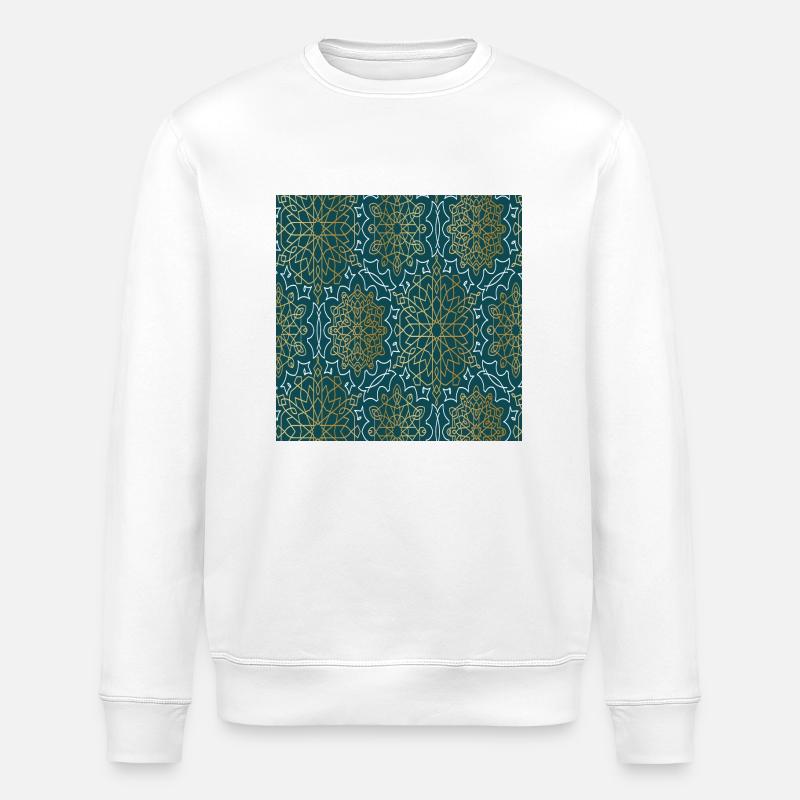 Islam Muster - Stanley/Stella Unisex Bio-Sweatshirt ROLLER - Weiß
