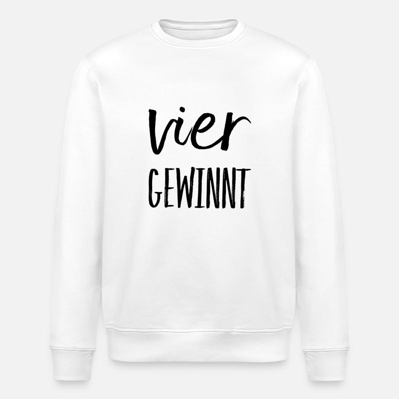 vier ist super - Stanley/Stella Unisex Bio-Sweatshirt ROLLER - Weiß