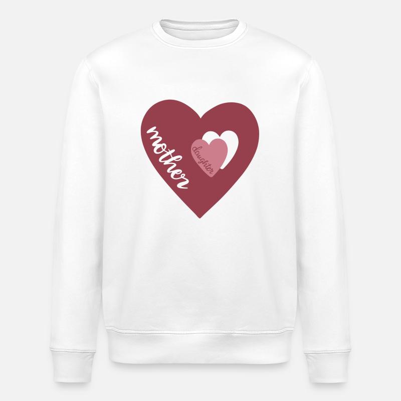 Mutter Tochter Liebe - Stanley/Stella Unisex Bio-Sweatshirt ROLLER - Weiß