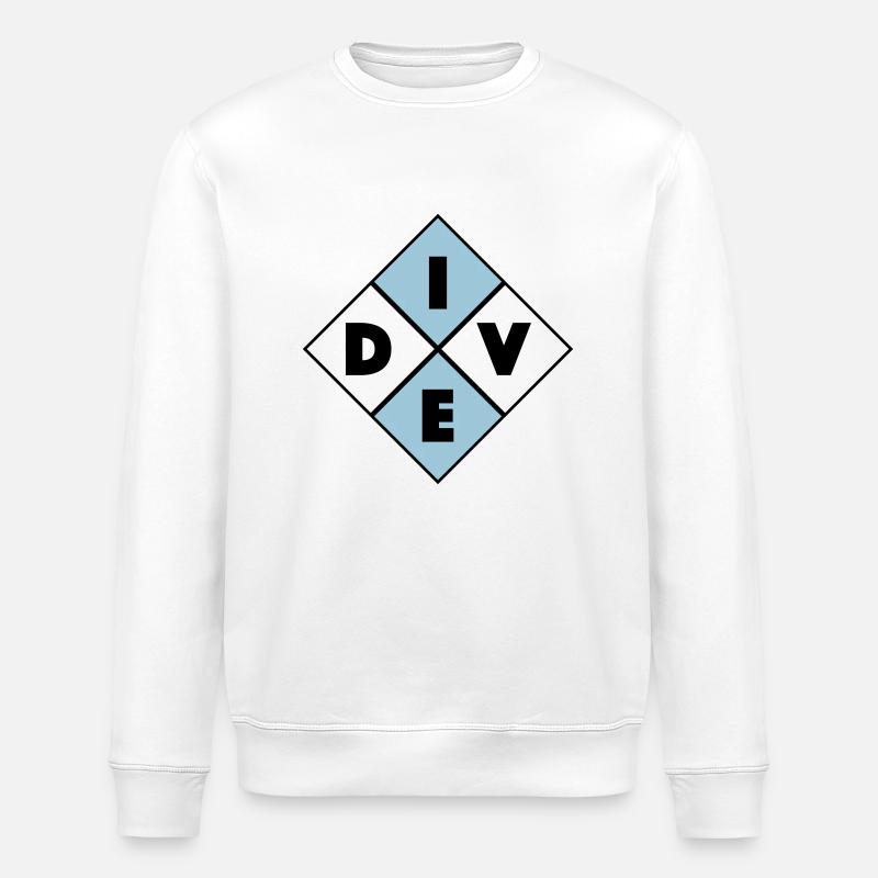 Dive - Stanley/Stella ROLLER Unisex Organic Sweatshirt - white