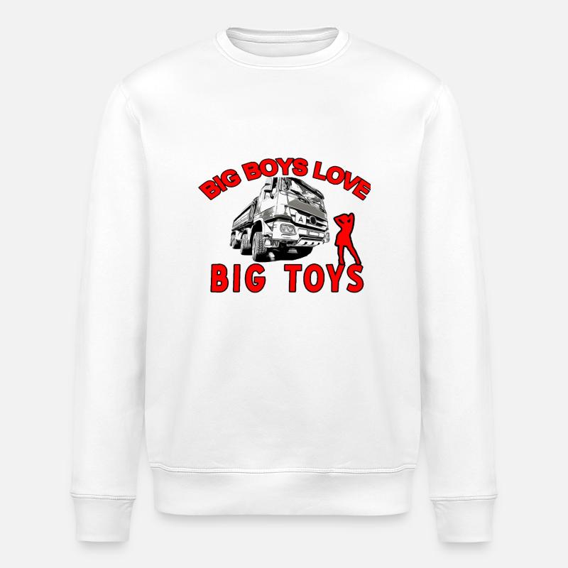 Lastwagen - Stanley/Stella Unisex Bio-Sweatshirt ROLLER - Weiß
