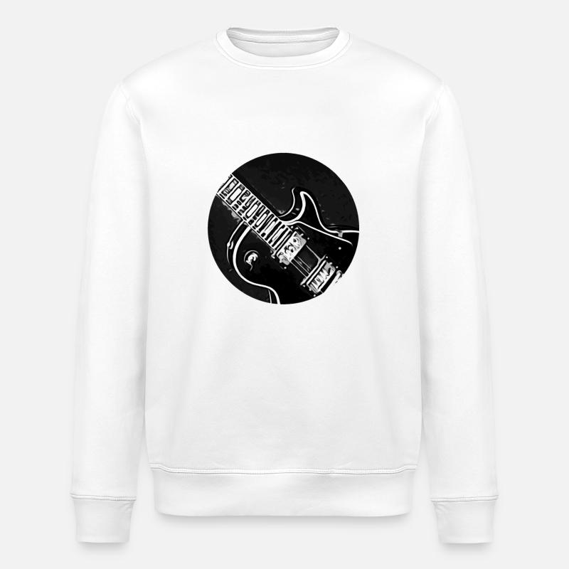 Gitarre - Stanley/Stella Unisex Bio-Sweatshirt ROLLER - Weiß