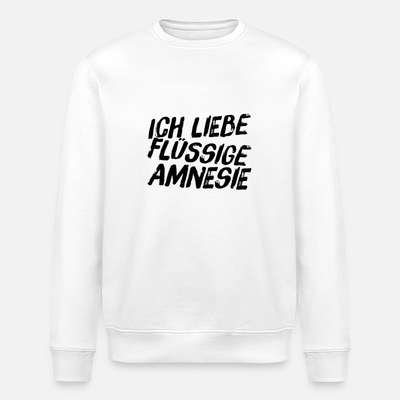 ich liebe Alkohol - Stanley/Stella Unisex Bio-Sweatshirt ROLLER - Weiß