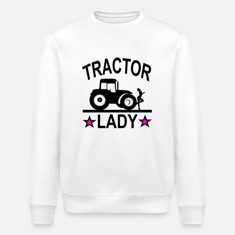 Tracteur - Sweat bio ROLLER Stanley/Stella Unisexe - blanc