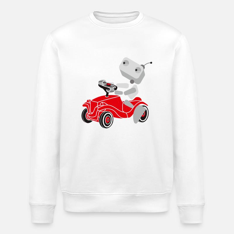 Bobby car - Stanley/Stella Unisex Bio-Sweatshirt ROLLER - Weiß