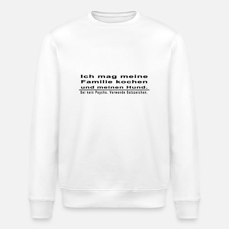 Satzzeichen - Stanley/Stella Unisex Bio-Sweatshirt ROLLER - Weiß