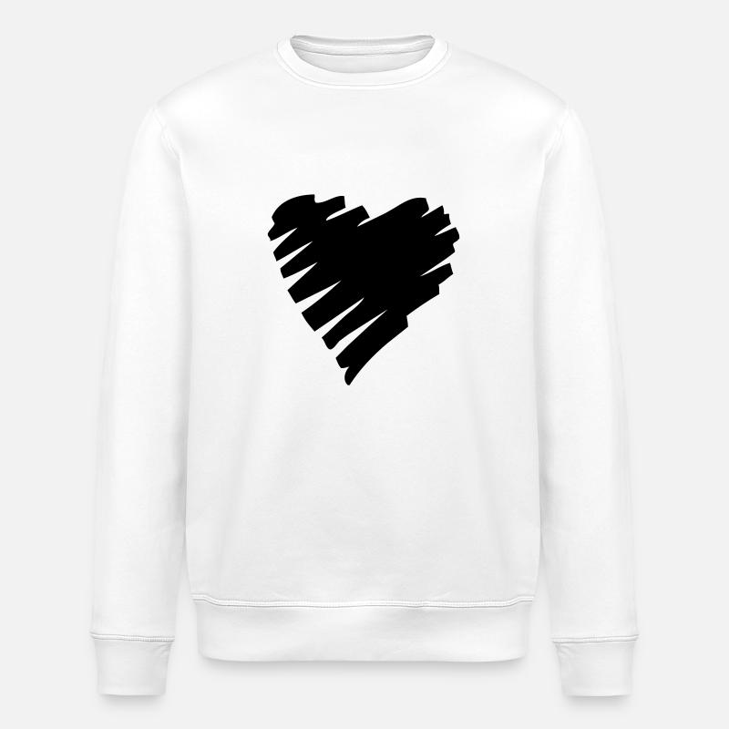 Heartbroken - Stanley/Stella Unisex Bio-Sweatshirt ROLLER - Weiß