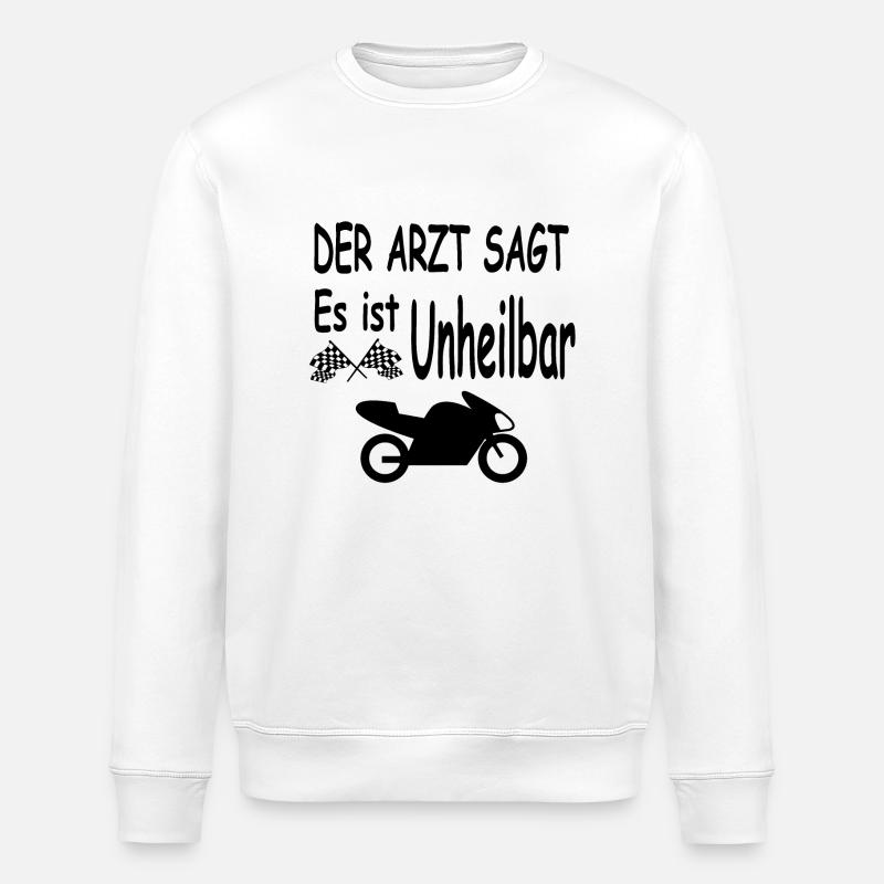 Motorrad - Stanley/Stella Unisex Bio-Sweatshirt ROLLER - Weiß