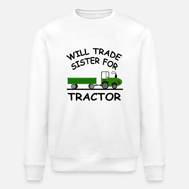 Traktor - Stanley/Stella Unisex Bio-Sweatshirt ROLLER - Weiß