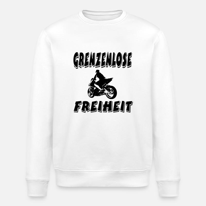 Motorrad - Stanley/Stella Unisex Bio-Sweatshirt ROLLER - Weiß