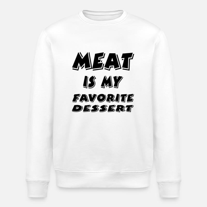 Kød - Stanley/Stella økologisk unisex-sweatshirt ROLLER - hvid