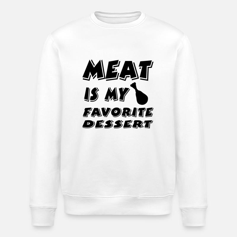 Viande - Sweat bio ROLLER Stanley/Stella Unisexe - blanc