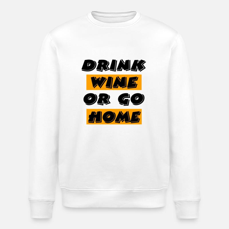 Wein - Stanley/Stella Unisex Bio-Sweatshirt ROLLER - Weiß