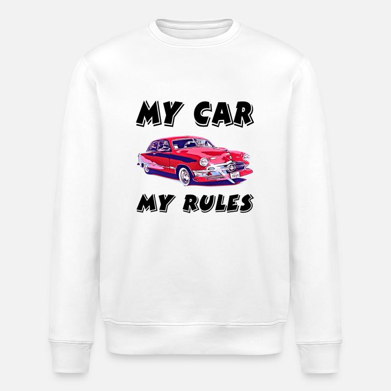 Voiture - Sweat bio ROLLER Stanley/Stella Unisexe - blanc