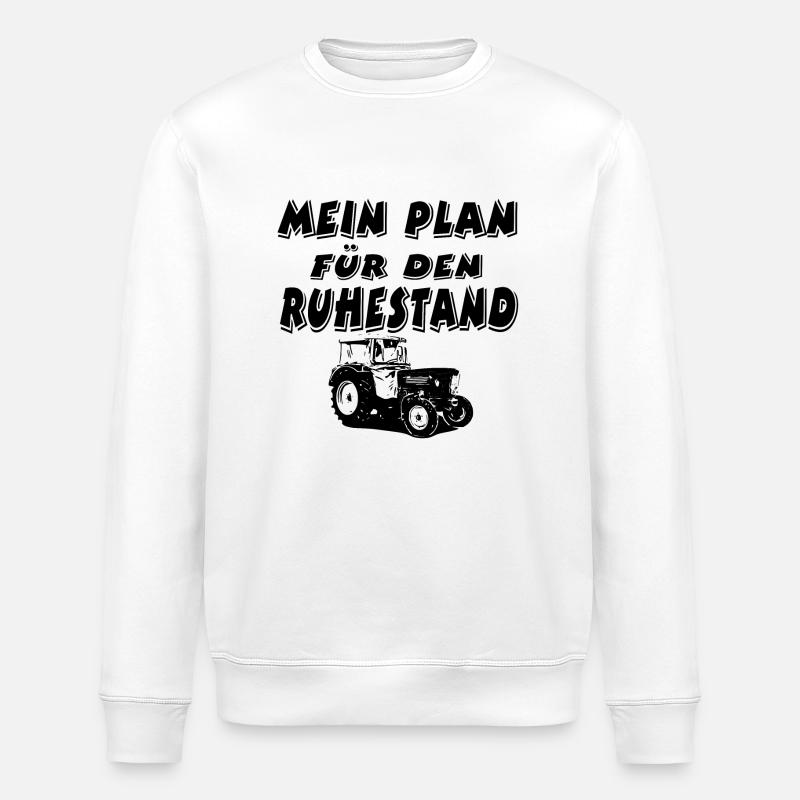 Traktor - Stanley/Stella Unisex Bio-Sweatshirt ROLLER - Weiß