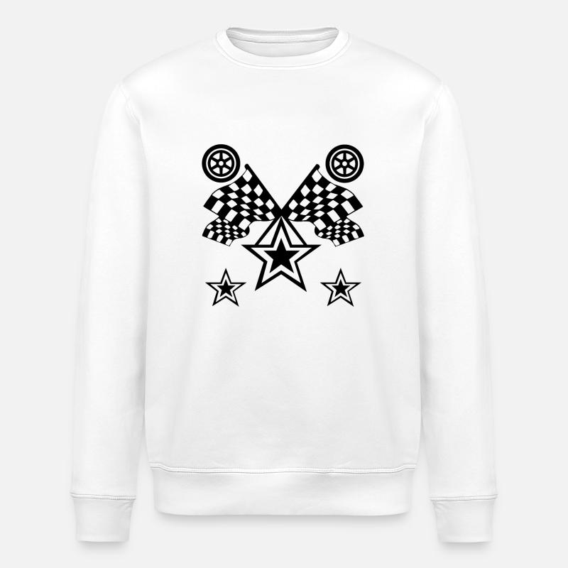 Voiture - Sweat bio ROLLER Stanley/Stella Unisexe - blanc