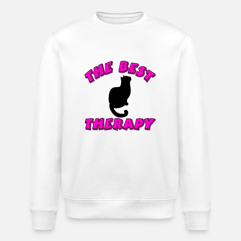 Chat - Sweat bio ROLLER Stanley/Stella Unisexe - blanc