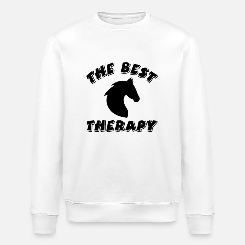 Pferd - Stanley/Stella Unisex Bio-Sweatshirt ROLLER - Weiß