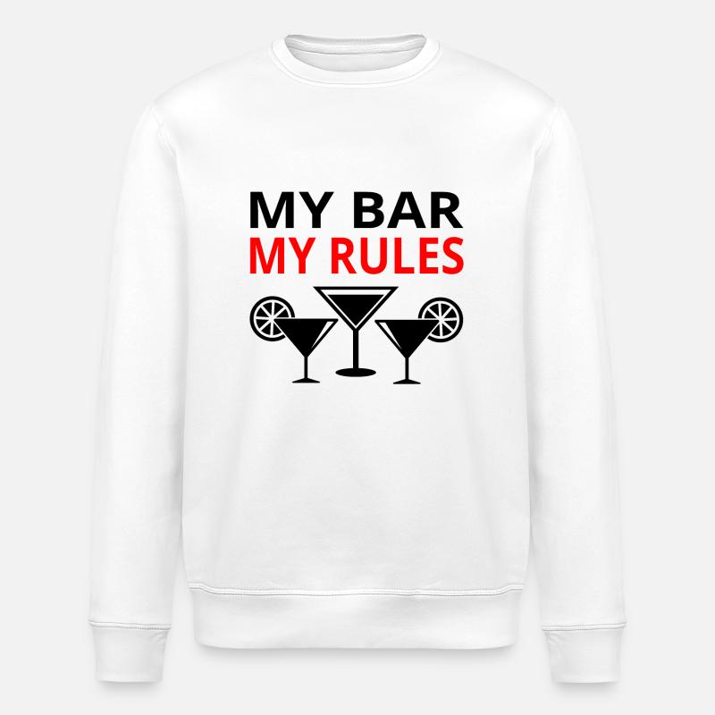 Bar - Stanley/Stella Unisex Bio-Sweatshirt ROLLER - Weiß