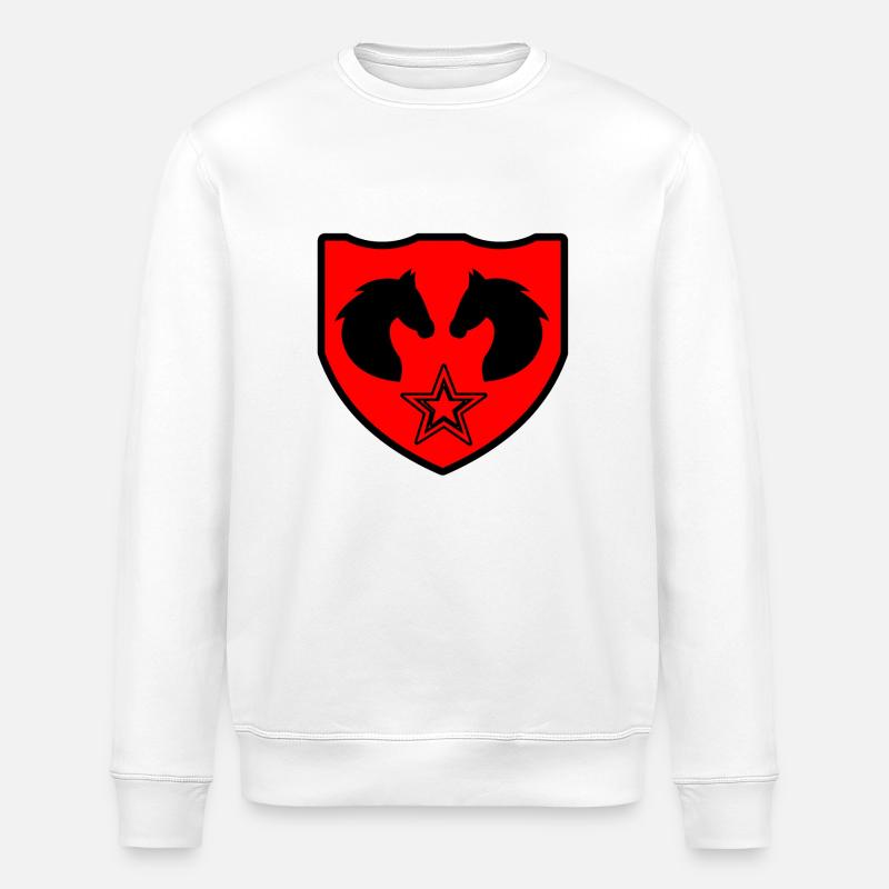 Pferd - Stanley/Stella Unisex Bio-Sweatshirt ROLLER - Weiß