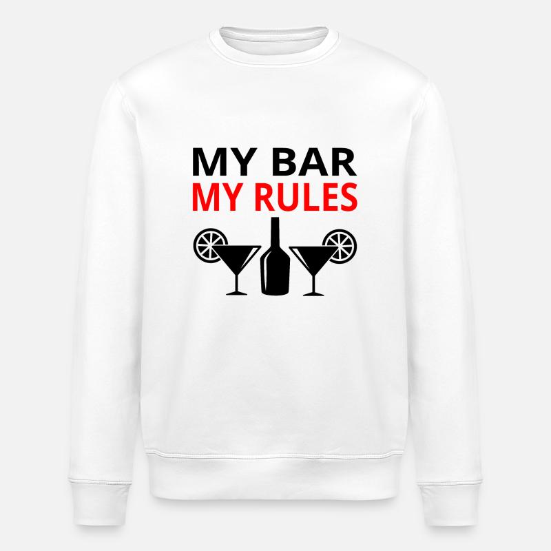 Bar - Stanley/Stella Unisex Bio-Sweatshirt ROLLER - Weiß
