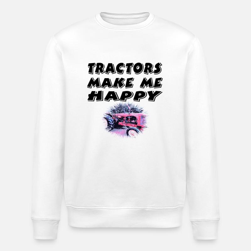 Tractor - Stanley/Stella ROLLER Unisex Organic Sweatshirt - white