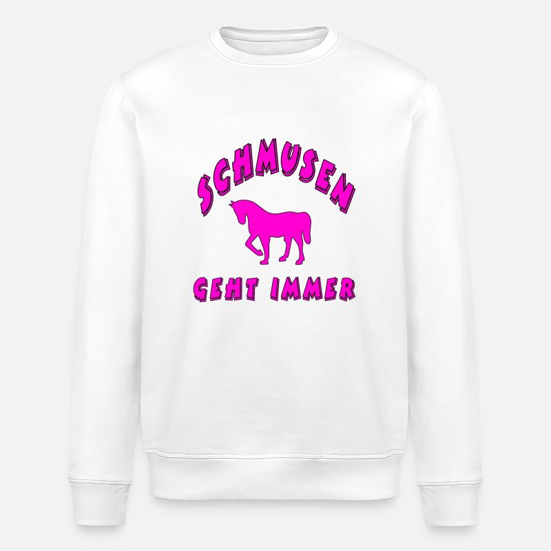 Pferd - Stanley/Stella Unisex Bio-Sweatshirt ROLLER - Weiß
