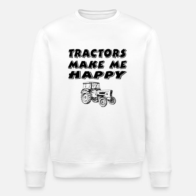 Tractor - Stanley/Stella ROLLER Unisex Organic Sweatshirt - white