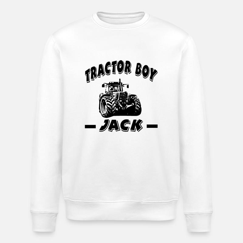 Tractor - Stanley/Stella ROLLER Unisex Organic Sweatshirt - white