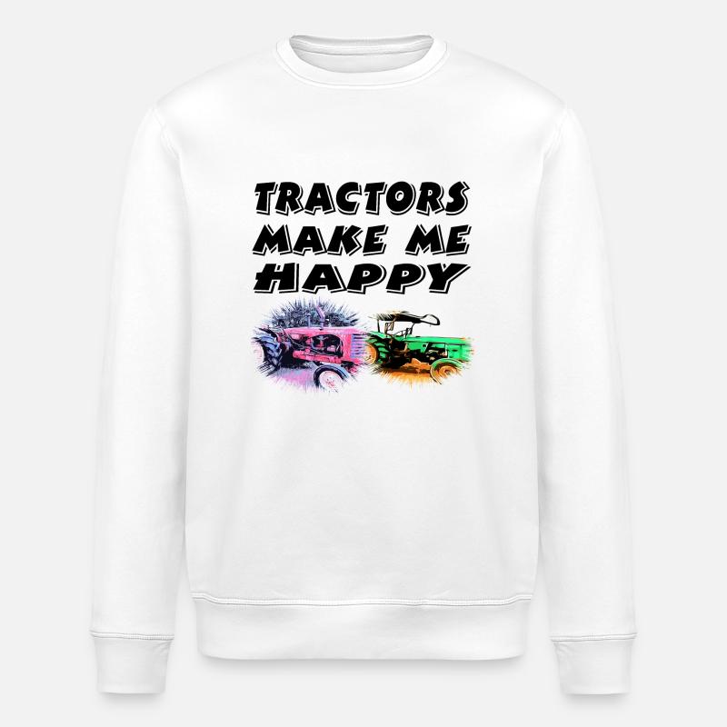 Traktor - Stanley/Stella Unisex Bio-Sweatshirt ROLLER - Weiß