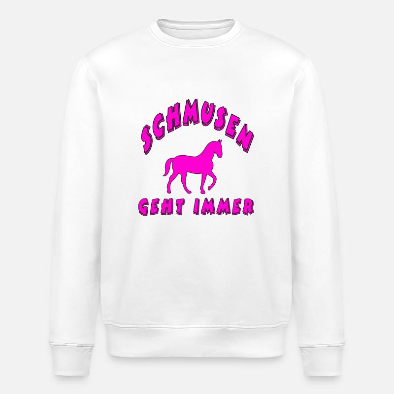 Pferd - Stanley/Stella Unisex Bio-Sweatshirt ROLLER - Weiß