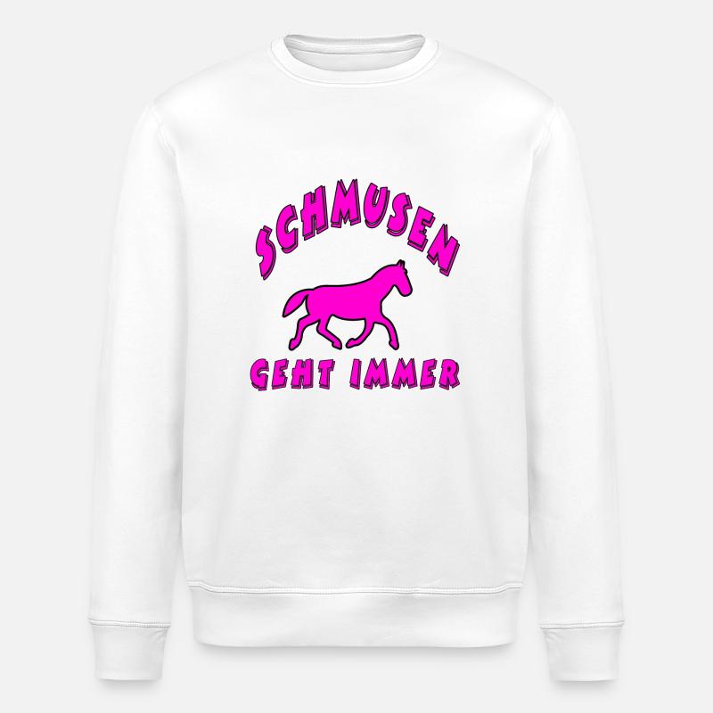 Pferd - Stanley/Stella Unisex Bio-Sweatshirt ROLLER - Weiß