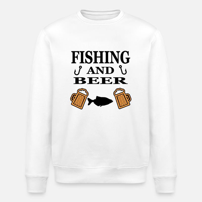 Pêche - Sweat bio ROLLER Stanley/Stella Unisexe - blanc